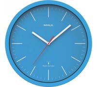 MAUL Horloge murale MAULjump Ø 31 x 4.2 cm radiocommandée plastique 1 x AA (1.5 V) bleu clair