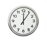 MAUL Horloge murale MAULride Ø 61 x 7.1 cm radiocommandée plastique 1 x AA (1.5 V) argenté