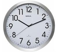MAUL Horloge murale radioguidée MAULmove Ø40 cm Aluminium/blanc MAUL9063108