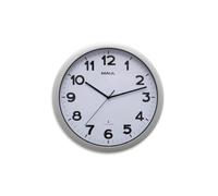 MAUL HORLOGE RADIO-PILOTÉE EN PLASTIQUE ARGENTÉ Ø 40 CM 9054095