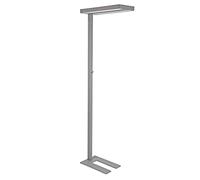 MAUL lampadaire LED à Pied MAULjuvis Sensor Réglabler - Lampe sur Pied Innovante Réglable - Lampe de Bureau Non-Énergivore d’une Température de Couleur de 4000K - Argent