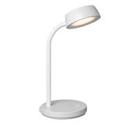 MAUL lampe de bureau LED MAULabby | Petite lampe de bureau avec pied | Lampe de table moderne pour bureau | Lampe LED flexible avec température de couleur de 3000 K | Blanc