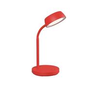 MAUL lampe de bureau LED MAULabby | Petite lampe de bureau avec pied | Lampe de table moderne pour bureau | Lampe LED flexible avec température de couleur de 3000 K | Rouge