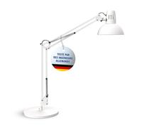 MAUL Lampe de bureau MAULstudy en métal LED professionnelle sur pied flexible avec ampoule Blanc
