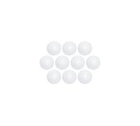 MAUL Lot de 10 Aimants en Forme de Boule pour Tableau Blanc, Tableau Magnétique et Réfrigérateur avec Force Adhésive de 0, 6 kg - Blanc Brillant