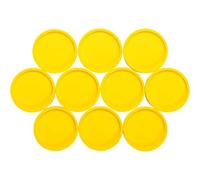 Maul Lot De 10 Aimants Ronds Ø 34 Mm Puiss. 2 Kg Jaune