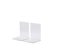 MAUL Serre-livres acrylique 10 x 8 x 10 cm Transparent – Lot de 2