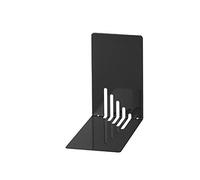 MAUL Lot de 8 Serre-Livres Métal étroits 14 x 8,5 x 14 cm Noir