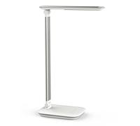 MAUL Luminaire de Bureau LED MAULjazzy réglable, Lampe de Chevet compacte incluant Une Prise USB Type A - Lampe Design avec température de Couleur de 4000K - Blanc