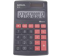 Maul M 12 Calculatrice de poche noir Ecran: 12 à pile(s), solaire