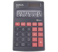 Maul M 12 Calculatrice de poche noir Ecran: 12 à pile(s), solaire