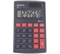 Maul M 8 Calculatrice de poche noir Ecran: 8 à pile(s), solaire