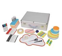 MAUL Mallette d'Animation MAULpro Confident 50 x 43 x 17 cm, Mallette d'Animation en Aluminium Robuste, Mallette avec 2, 782 Pièces, In artes d'Animation, Ciseaux, Marqueurs, Épingles, Argenté