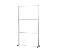 MAUL MAULconnecto - Cloison de Séparation - 180 x 100 cm - Tableau Blanc - Séparateur de Pièce pour Bureau et Bureau à Domicile - Séparateur de Pièce Autonome avec Roulettes - Idéal Comme Brise-Vue et
