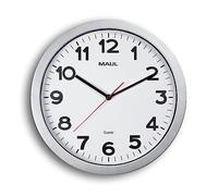 MAUL Horloge murale 9053695 à quartz Ø 35 cm Argent