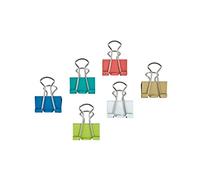 MAUL MAULy Pinces 25 mm (12 Pièces), Fixation de 9 mm pour Serrer Jusqu'à 90 Feuilles de Papier, Polyvalent au Bureau, Comme Gadgets de Cuisine et à la Maison, Multicolore