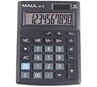 Maul MC 10 Calculatrice de bureau noir Ecran: 10 à pile(s), solaire (l x H x P) 137 x 31 x 103 mm