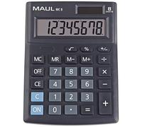 Maul MC 8 Calculatrice de bureau noir Ecran: 8 à pile(s), solaire