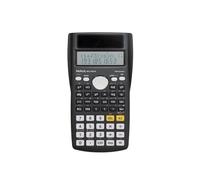 Maul MSC 240 ECO Calculatrice de Bureau Solaire avec Affichage à Deux Lignes, 80% Plastique recyclé, Noir, 16,1 x 8,5 x 2,1 cm pour Bureau, Atelier, école