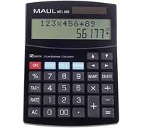 MAUL Calculatrice de bureau MTL 800 12 chiffres solaire et piles Noir