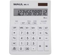 Maul MXL 12 Calculatrice de bureau blanc Ecran: 12 à pile(s), solaire (l x H x P) 155 x 205 x 35 mm