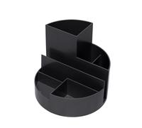 MAUL Organisateur de bureau MAULrundbox Ø140 x H125 mm – 6 compartiments – Noir