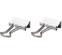 Maul Original Mauly Klemmer 19 mm, Pinces, largeur de serrage 7 mm, 2141902, boîte de 12 pieces, white (Lot de 2)
