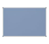 MAUL Panneau d'affichage MAULstandard bleu clair 90x120 cm cadre alu | surface textile punaisable, notes bien fixées, pose murale rapide, portrait ou paysage, profil argenté discret