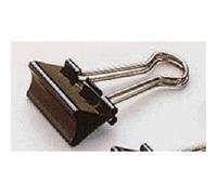 Maul - pince foldback, noir, (l)32 mm, écartement: 13 mm contenu: 12 pièces, pour joindre des papiers, suspendre sur un tableau, G