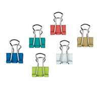 MAUL Pince double clip mauly 214 – largeur 19 mm, fixation 7 mm, 12 pièces multicolore