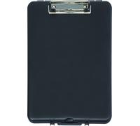 MAUL Porte-Bloc avec Compartiment de Rangement, Porte-Formulaires, A4, Format Portrait, Matière Plastique Résistante aux Chocs, Noir