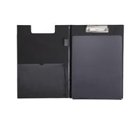 MAUL Porte-bloc 2339690 à rabat A4, carton plastifié avec protection anti-calque – Noir