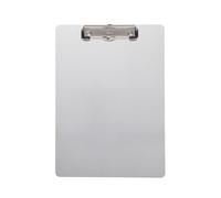 Maul Porte Bloc A4 en Aluminium, sous-Mains à Accrocher avec Pince à Étrier 8 mm, A4 Format Portrait, Porte Bloc avec Pince Moderne, Clipboard pour Écrire, Dessiner et Ranger, Argenté