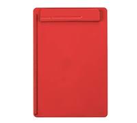 MAUL Porte Bloc A4 MAULgo Recycling, Porte-Bloc Durable en Plastique Recyclé à 85%, Format Din A4, Porte Bloc de HAute Qualité avec Pince Moderne, pour le Bureau et l'Atelier, Rouge
