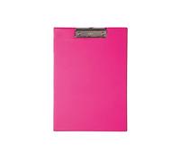 Porte-bloc, A4, plastifié, rose vif