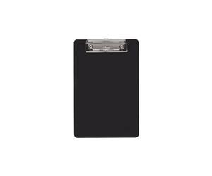 MAUL Porte-bloc A5 noir Maintien fiable bureau mobile | noir élégant, format A5 portrait, clip acier sûr, jusqu’à 80 feuilles, œillet de suspension, surface lisse