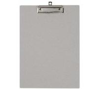 Porte-bloc, en carton avec pince, A4, gris