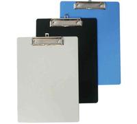 MAUL Porte - bloc plastique avec pince métallique Format A 4 pratique: avec patte d'accrochage 2340537 bleu
