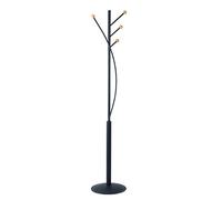 MAUL Porte-manteaux MAULaura 4 patères acier laqué & hêtre 180 cm noir