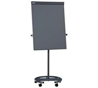 MAUL Porte Papier en Acier, Porte Papier Clipsable pour Tableau à Rabat, Support Magnétique, avec 2 Pinces à Papier MAULy, Montage Facile sur Tableau, Longueur : 65 cm, Gris