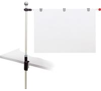 MAUL Porte-plan table pied de serrage 5.7 x 109 x 134 cm gris