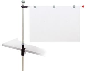 MAUL Porte-plan table pied de serrage 5.7 x 109 x 134 cm gris