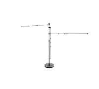 MAUL Porte-plans mobile argenté A0 sur roulettes | réglage fluide 140-200 cm, 3 bras pour dessins grand format, fixation magnétique, socle rond stable, pinces incluses