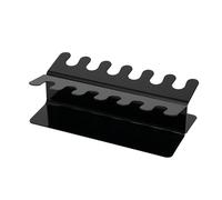 MAUL porte tampon en métal 22,5x12x6,5 cm | Organiseur bureau pour 12 tampons | Porte-tampon élégant en version droite | Rangement bureau pour le bureau et l'étagère | Noir