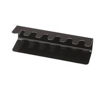 MAUL porte tampon en métal 22,5x6x6,5 cm | Organiseur bureau pour 6 tampons | Porte-tampon élégant en version droite | Rangement bureau pour le bureau et l'étagère | Noir