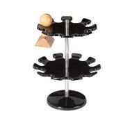 MAUL Porte-timbres rond – 18 tampons, 2 étages – noir, H190 mm Ø140 mm