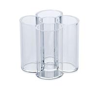 MAUL Pot à Crayon en Acrylique, Organiseur Bureau pour Stylo, Crayon de Couleurs et Ciseaux au Look Acrylique, Porte Crayon Élégant et Polyvalent pour le Bureau et l'Étagère, Transparent