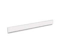 MAUL Rail Pince MAULgrip 100 x 5 cm, Rail Pince en Aluminium pour Fixation des dessins, des Plans, des Photos ou des Posters, Organisateur pour le Bureau, l'Atelier et le Couloir, Blanc