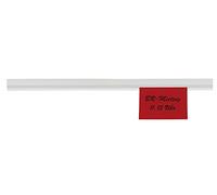 MAUL Rail pince papier MAULexpress Blanc 50 cm autocollant mural | pose sans perçage, documents bien maintenus, profil discret, extensible selon besoin, plastique incassable