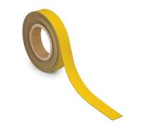 MAUL Ruban magnétique jaune inscriptible sur mesure | adhérence fiable 42 g/cm², format 10 m x 3 cm, surface écrivable, découpe facile, repérage modulable